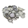 50pcs Blank Round Bezel Tray Base for Cabochon Pendant Tibetan Silver 30mm