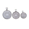 50pcs Blank Round Bezel Tray Base for Cabochon Pendant Tibetan Silver 30mm