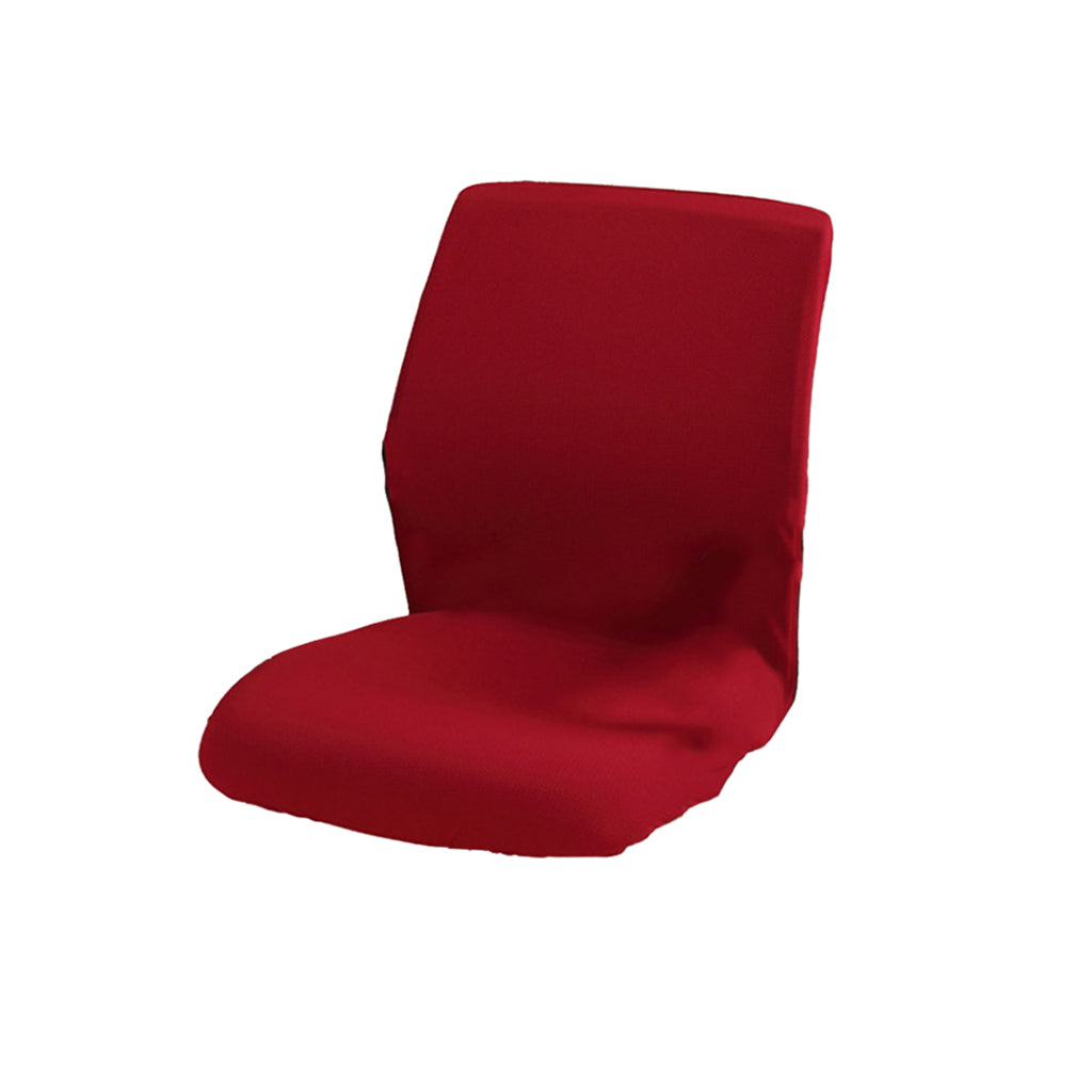 Home Office Elastic Swivel Chair Cover Resilient Slipcover Protector Red