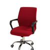 Home Office Elastic Swivel Chair Cover Resilient Slipcover Protector Red