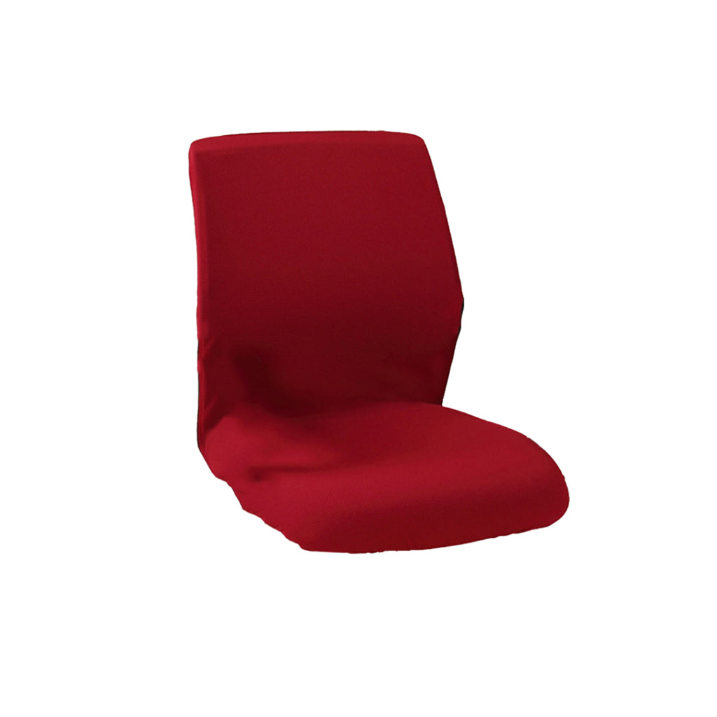 Home Office Elastic Swivel Chair Cover Resilient Slipcover Protector Red