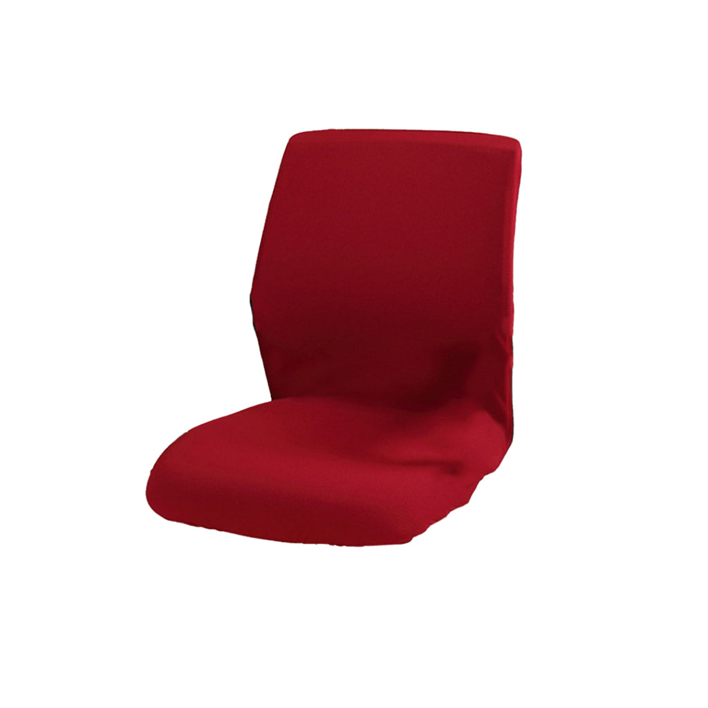 Home Office Elastic Swivel Chair Cover Resilient Slipcover Protector Red