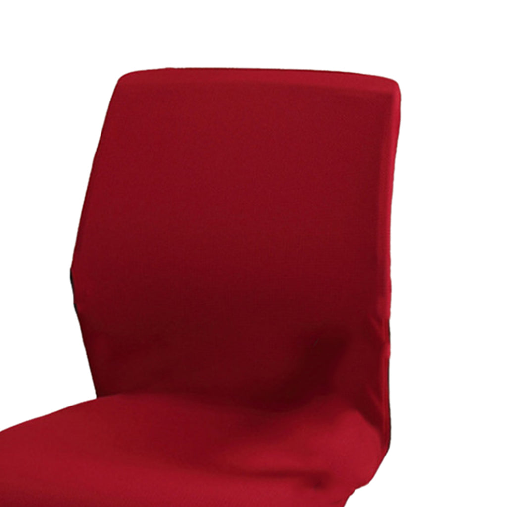 Home Office Elastic Swivel Chair Cover Resilient Slipcover Protector Red