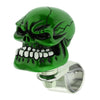 1PC Skull Head Car Steering Wheel Spinner Suicide Knob Handle Booster Green