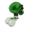 1PC Skull Head Car Steering Wheel Spinner Suicide Knob Handle Booster Green