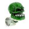 1PC Skull Head Car Steering Wheel Spinner Suicide Knob Handle Booster Green