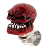 1PC Skull Head Car Steering Wheel Spinner Suicide Knob Handle Booster Red