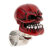 1PC Skull Head Car Steering Wheel Spinner Suicide Knob Handle Booster Red