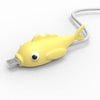 Cute Animal USB Charging Cable Case Saver Protector Yellow Striped Fish