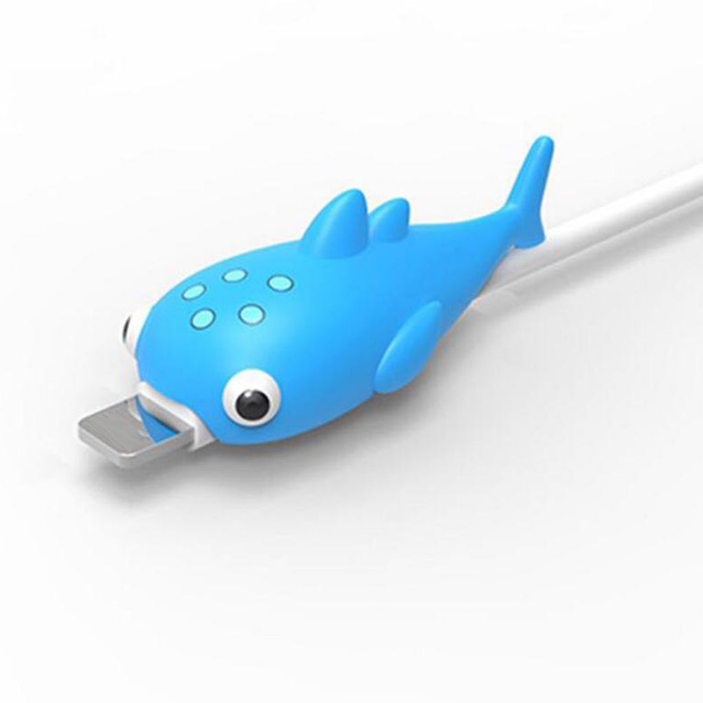 Cute Animal USB Charging Cable Case Saver Protector Basket Fish