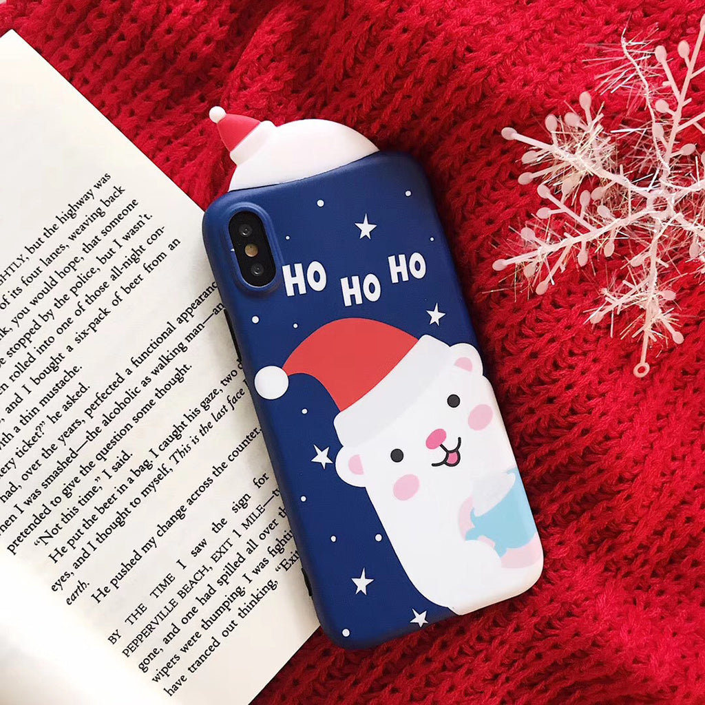 Christmas Moose Polar Bear Mobile Phone Soft Shell for iPhone  iPhonex xs