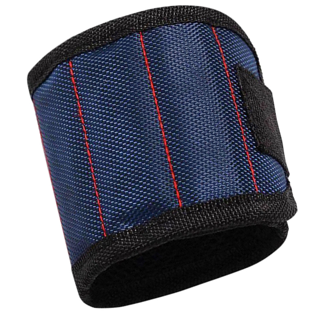 Super Strong Magnetic Wristband Tool Bag For Holding Screws Nails Dark Blue