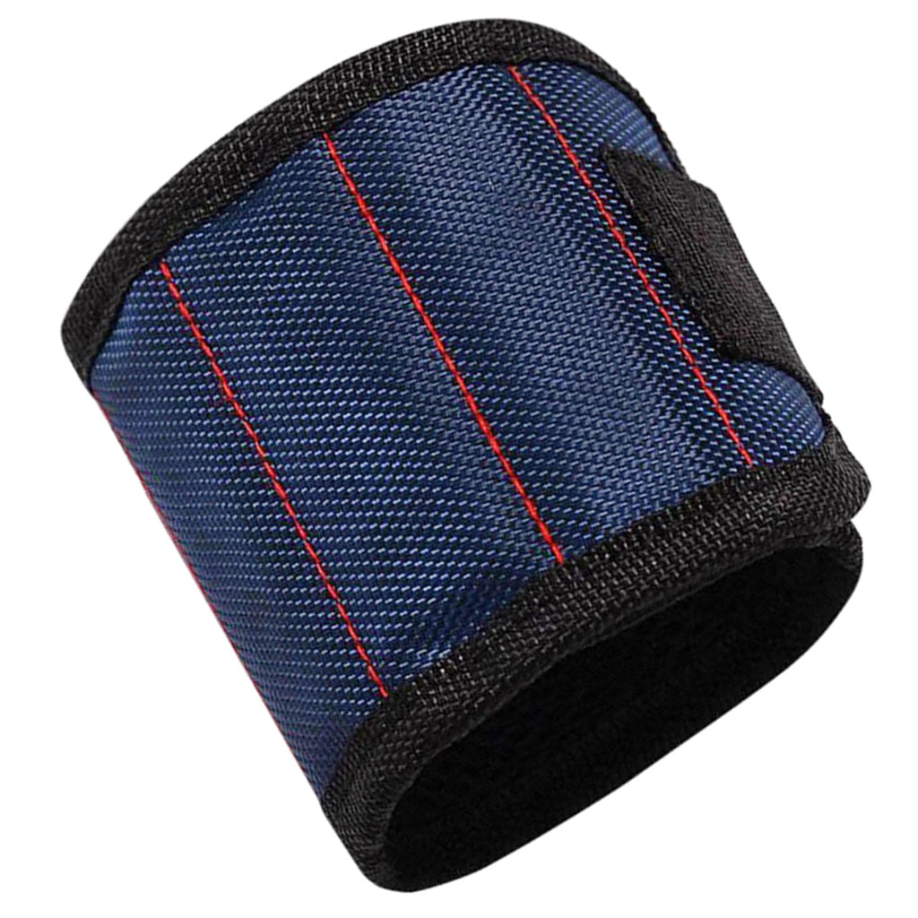 Super Strong Magnetic Wristband Tool Bag For Holding Screws Nails Dark Blue