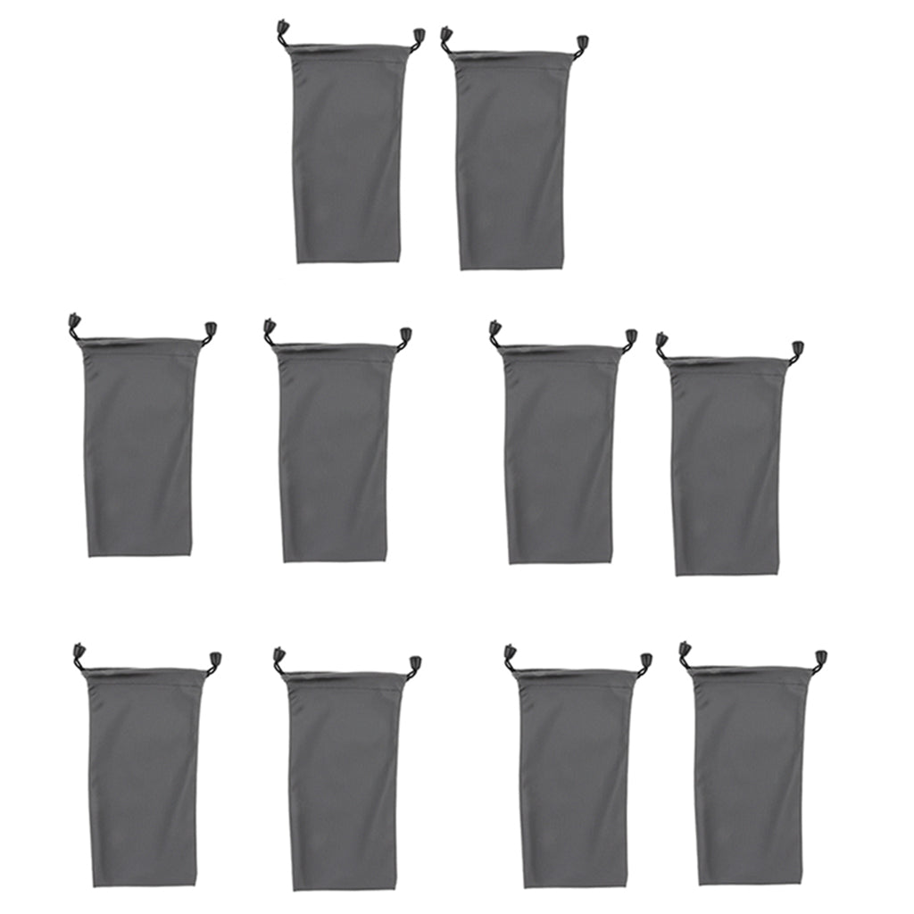 10 Pcs Nylon Drawstring Bag Pouches for Mini Stuff Cellphone Mp3 7 11cm