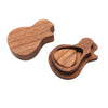 Wood Guitar Picks Plectrum+Pick Holder for Acoustic Electric Guitar Rosewood