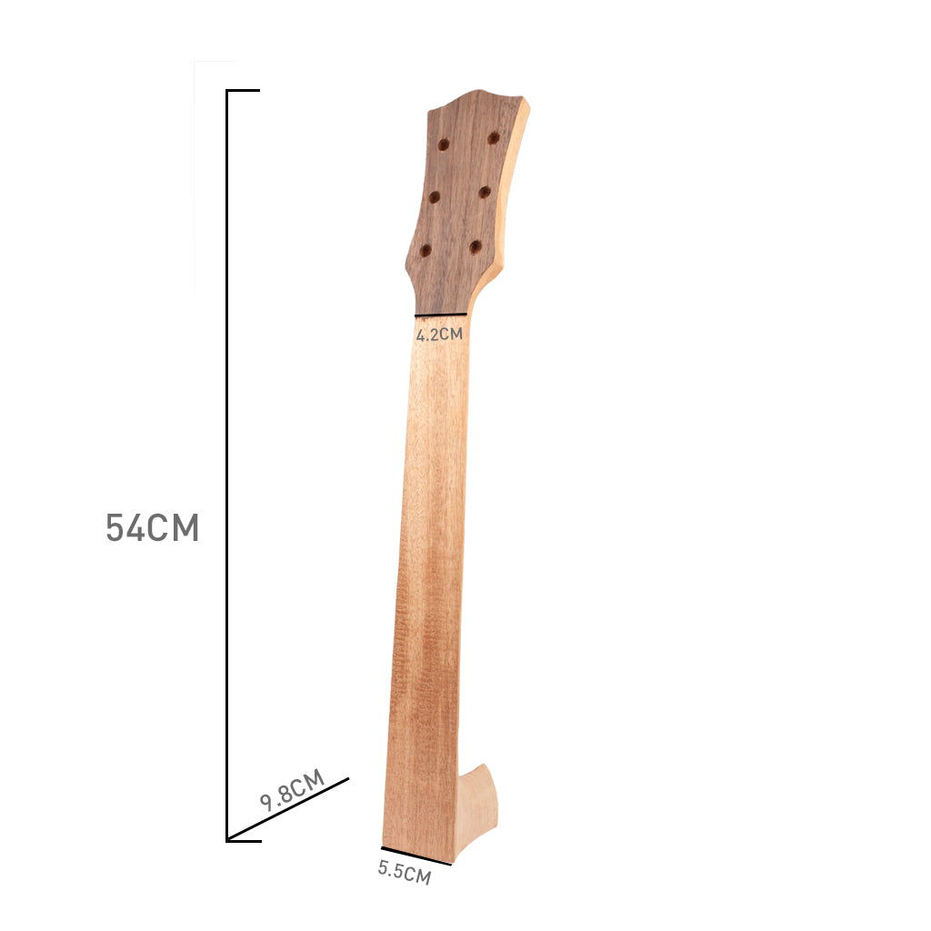 Unfinished Guitar Neck Mahogany Neck for Acoustic Guitar DIY Replacement