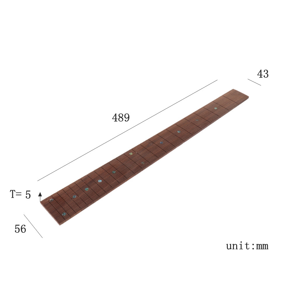 Rosewood Guitar Fingerboard Fretboard w/ Dots Guitar Parts Accessory 24 Fret