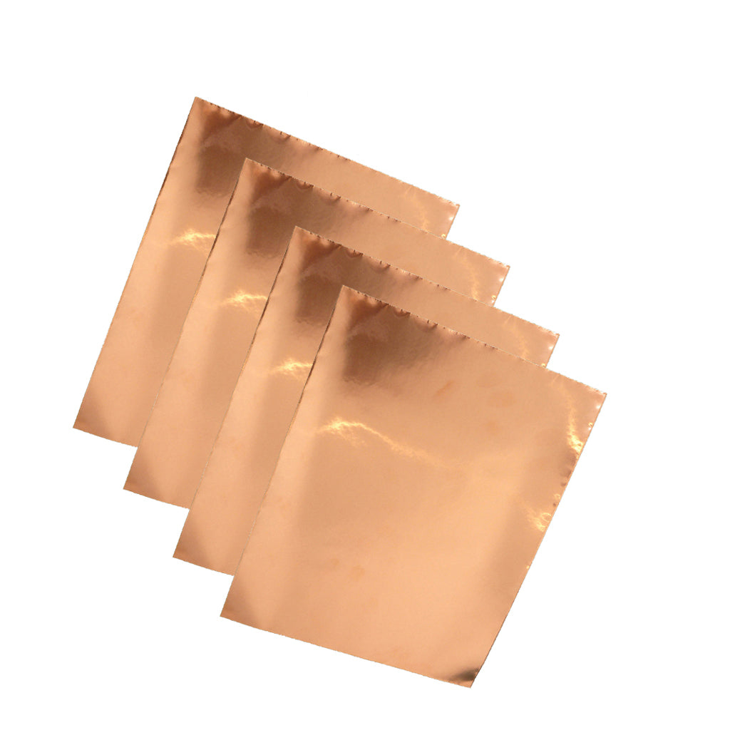 4 Pieces Copper Foil Single-sided Conductive Tape EMI Shield for Guitars