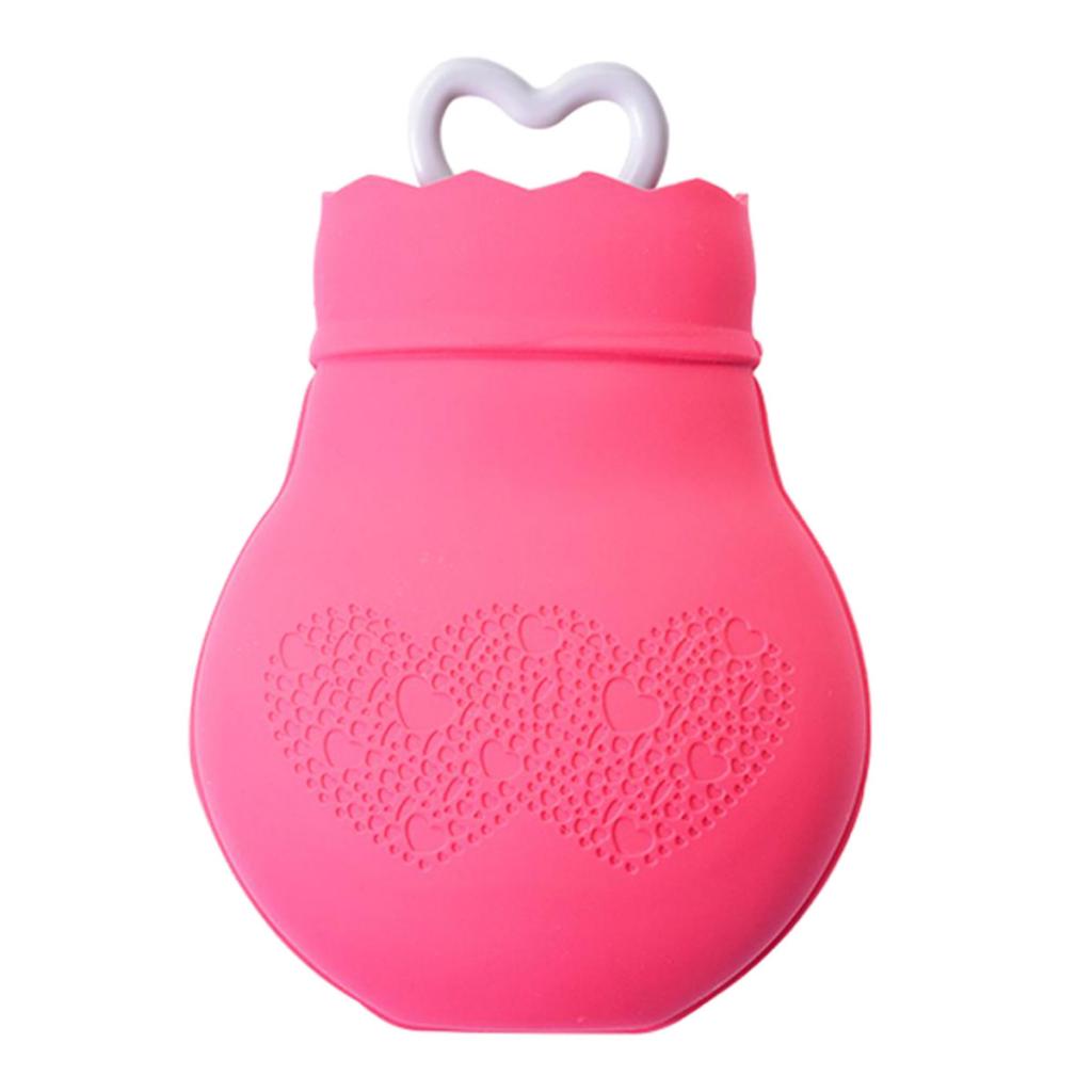 Silicone Hot Water Bottle Winter Warm Relaxing Heat Cold Therapy Red 01