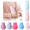 Silicone Hot Water Bottle Winter Warm Relaxing Heat Cold Therapy Red 01