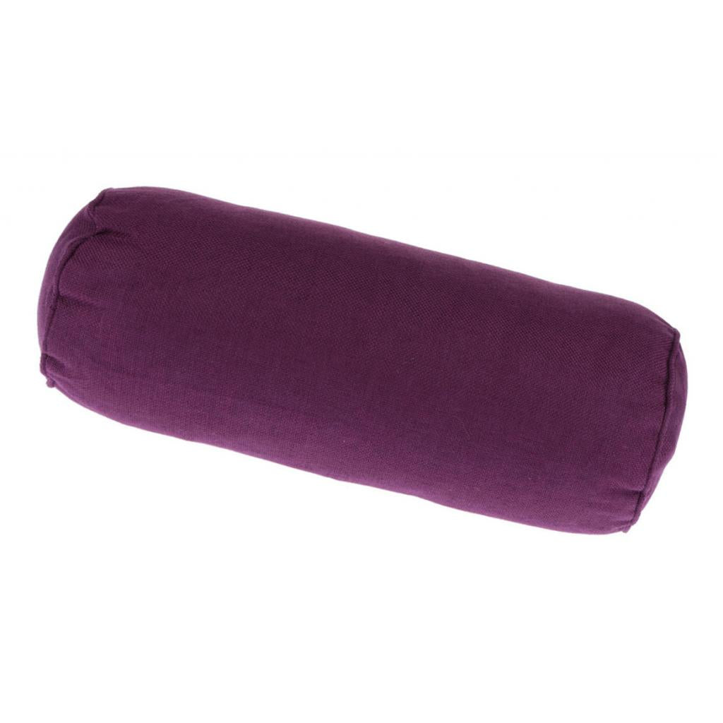 Soft Neck Roll Bolster Pillow Round Cervical Spine Support Pillo Purple