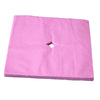 100 Pcs Disposable Non Woven Face Rest Cradle Covers With Cross Cut Pink