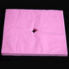 100 Pcs Disposable Non Woven Face Rest Cradle Covers With Cross Cut Pink