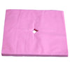 100 Pcs Disposable Non Woven Face Rest Cradle Covers With Cross Cut Pink