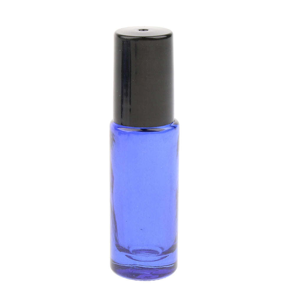 20 Pieces 5ml Essential Oil Roller Bottles Glass Perfume Bottles Blue