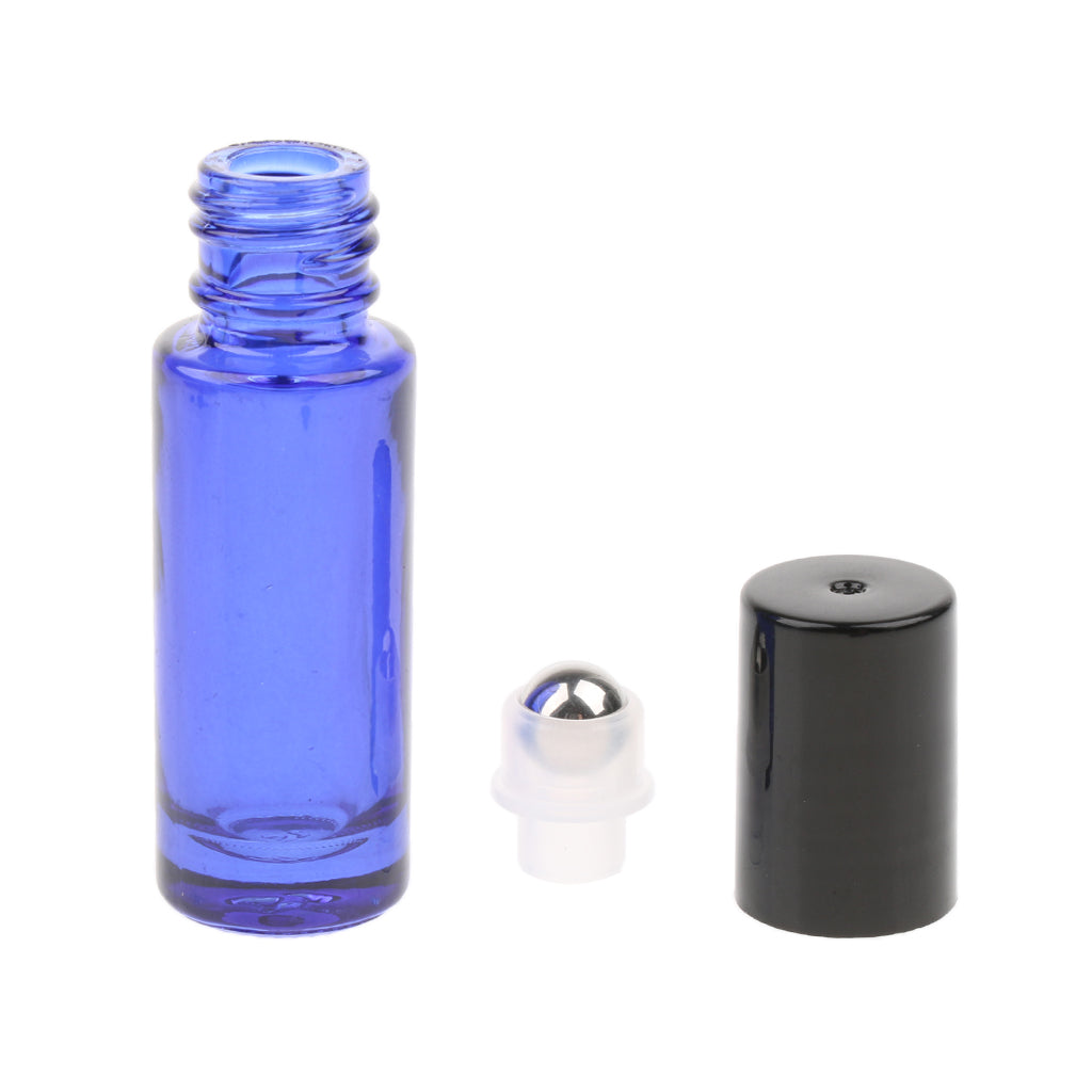 20 Pieces 5ml Essential Oil Roller Bottles Glass Perfume Bottles Blue