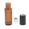 20 Pieces 5ml Essential Oil Roller Bottles Glass Perfume Bottles Dark Brown