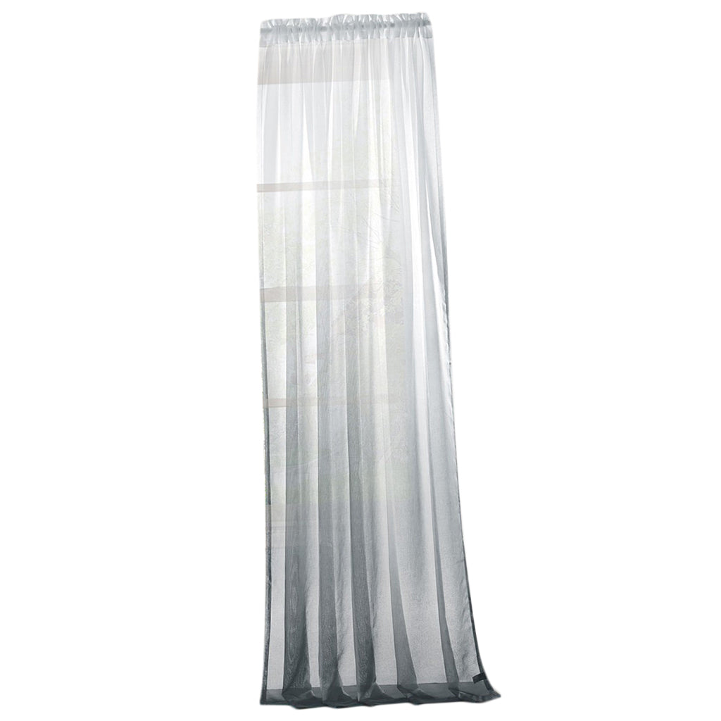 Window Valance Drape Gradient Color Sheer Voile Curtain Panel 100x160cm