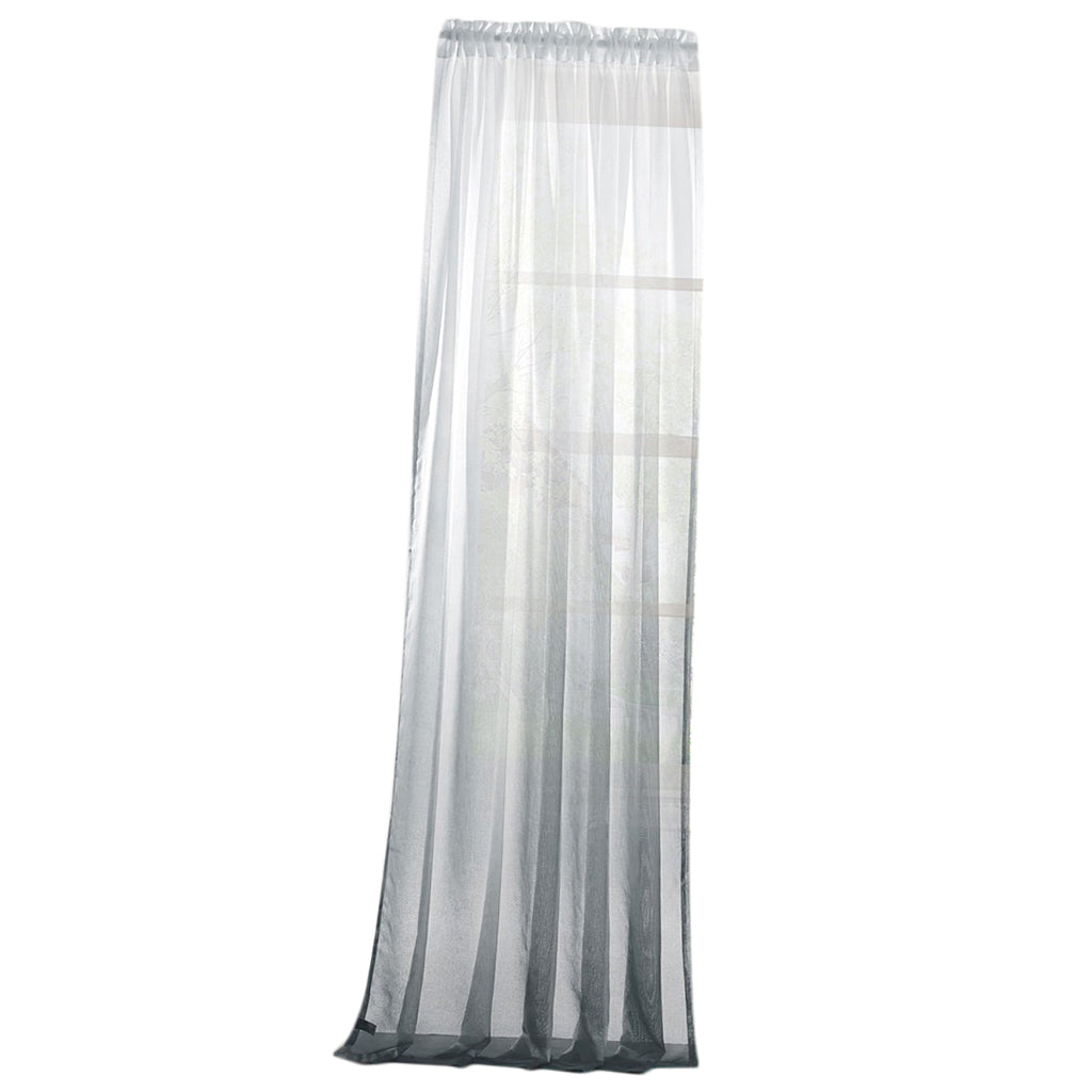 Window Valance Drape Gradient Color Sheer Voile Curtain Panel 100x160cm