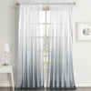 Window Valance Drape Gradient Color Sheer Voile Curtain Panel 100x160cm