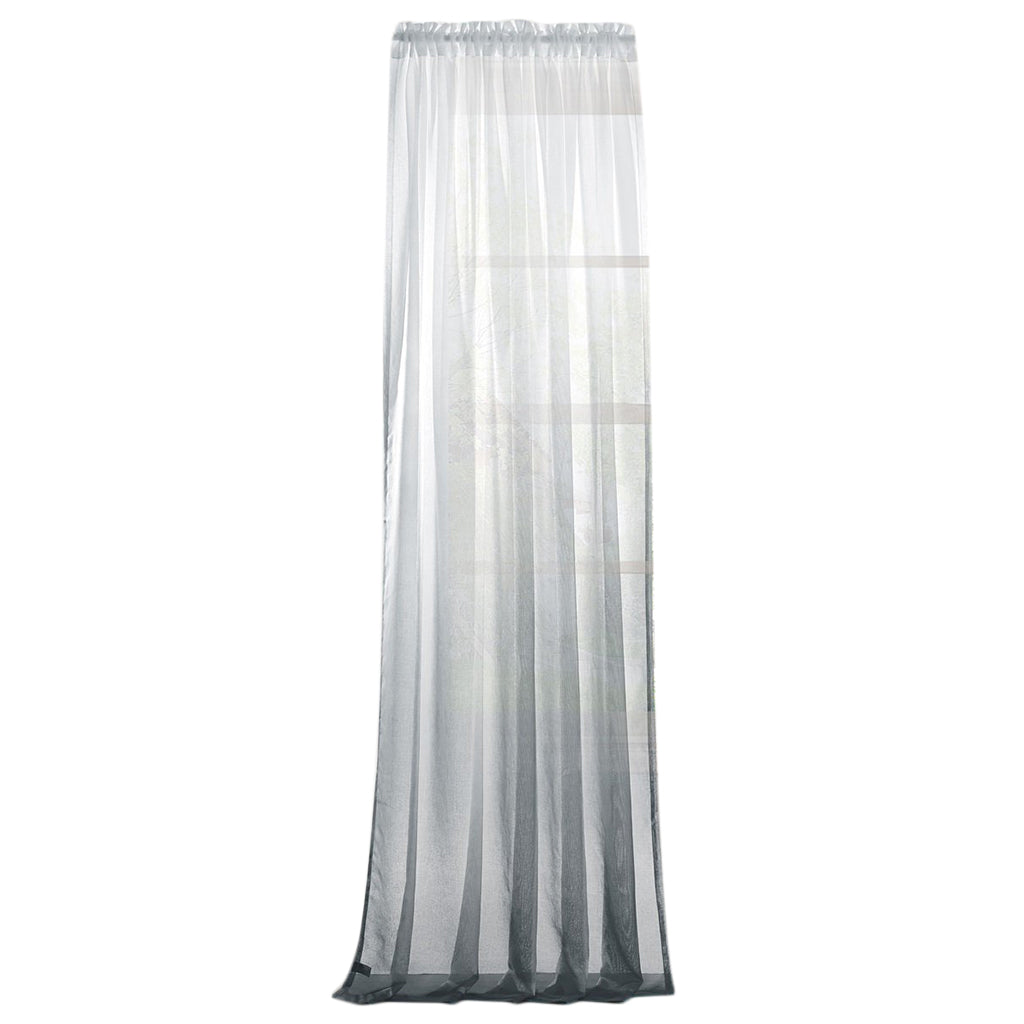 Window Valance Drape Gradient Color Sheer Voile Curtain Panel 100x160cm