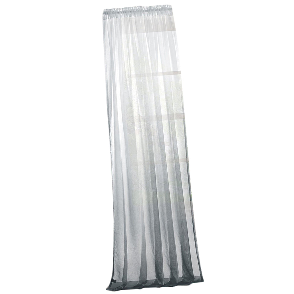 Window Valance Drape Gradient Color Sheer Voile Curtain Panel 100x160cm