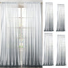 Window Valance Drape Gradient Color Sheer Voile Curtain Panel 100x160cm