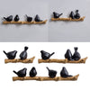 Resin Birds Wall-Mount Hanger Hook Handbag Hat Key Holder Home Decor 2 Birds