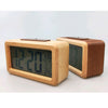 Wooden Electronic Smart Clock Date Temperature Dispaly Clock Brown