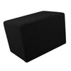 Stretch Ottoman Pouf Cover Footrest Stool Slipcover Protector B Black