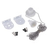 Roller Blind Shade Clutch Bracket Chain Kit  2m Stainless Chain_White