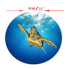 Table Cover Cloth for 140cm Dia Tables Restaurant BBQ Sea Turtle