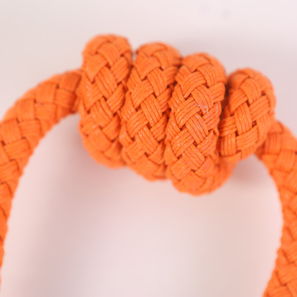 1 Pair of Modern Knotted Curtain Tiebacks Holdback with Magnetic Orange