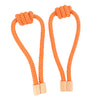 1 Pair of Modern Knotted Curtain Tiebacks Holdback with Magnetic Orange