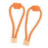 1 Pair of Modern Knotted Curtain Tiebacks Holdback with Magnetic Orange