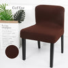 Short Low Back Stretch Dining Chair Cover Bar Stool Seat Slipcover Coffee