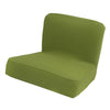 Short Low Back Stretch Dining Chair Cover Bar Stool Seat Slipcover Green