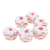 6 Pieces Simulation Cup Cake Model PU Early Childhood Education Prop Red