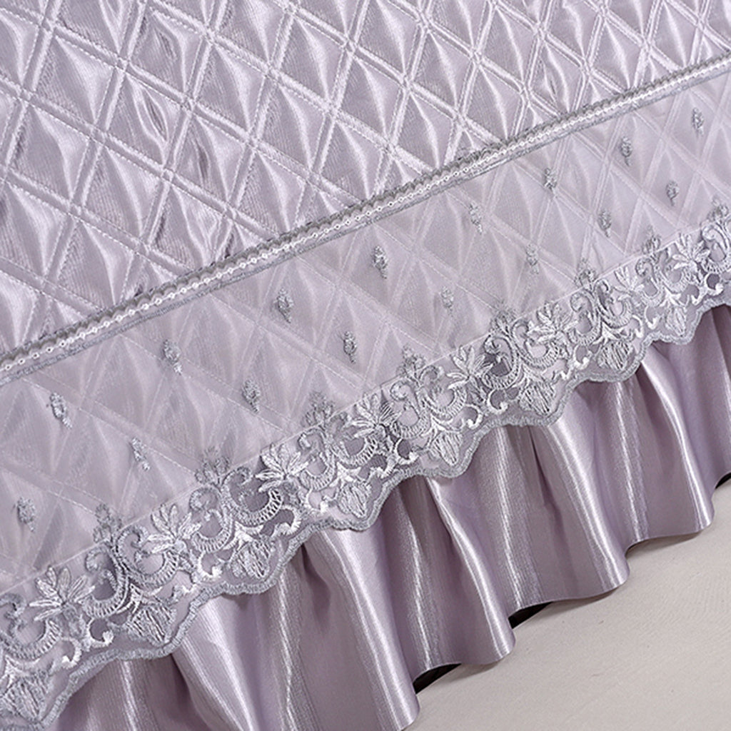 Stretchable Bedroom Bed Headboard Cover Protector Slipcover Purple 180cm