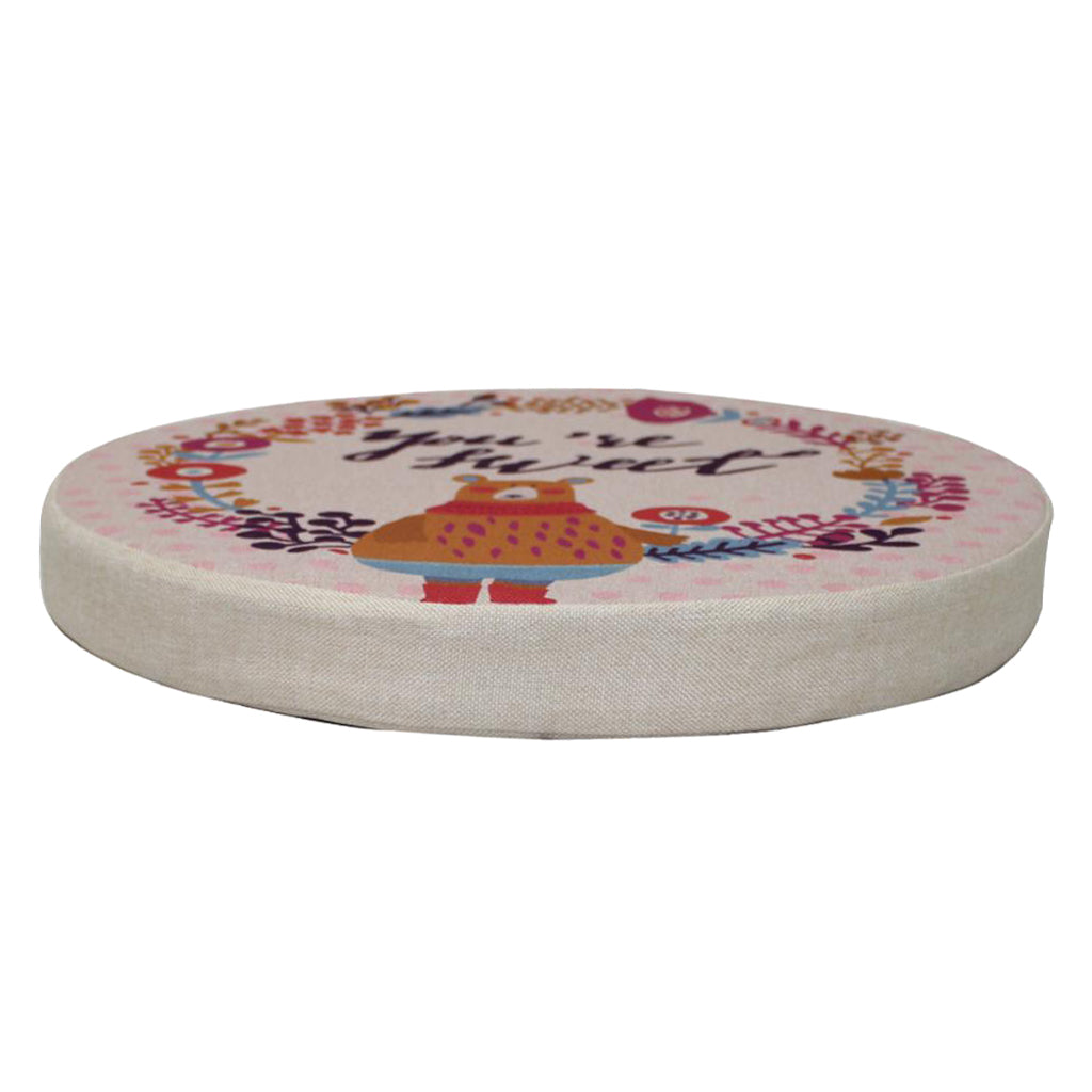 Non-slip Seat Cushion Circular Chair Cushions Round Mat Cover Pad Color_7